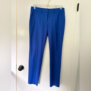 NWT | Pink Tartan | Cobalt Blue | Wool Blend Trousers | Size 6